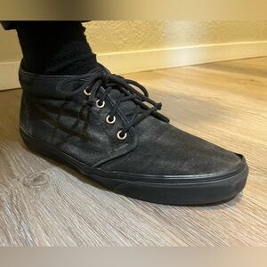 Vintage chukkas OG black skate 90s waxed canvas vault skateboarding surf summer